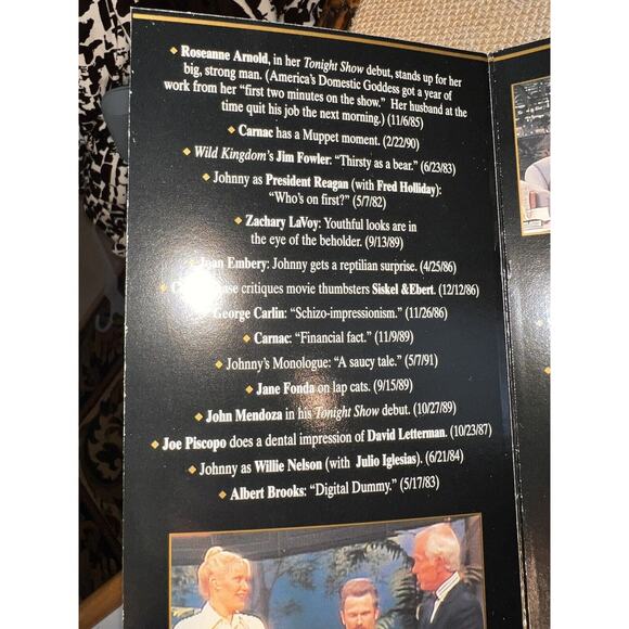 Johnny Carson: His Favorite Moments From the Tonight Show - Set 4 VHS Tapes - Picture 4 of 10